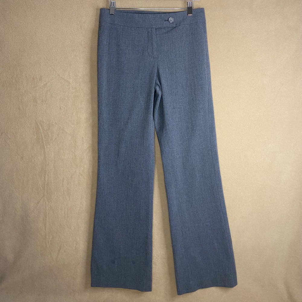 Ann Taylor LOFT‎ Julie Dress Pants Womens Sz 2 Gray Work Office Career GUC *FLAW